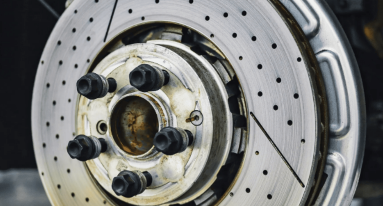 Brake rotor ready to be changed